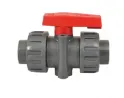 High pressure PVC-bonded ball valve