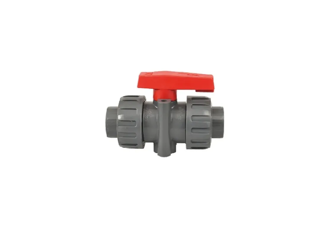 High pressure PVC-bonded ball valve