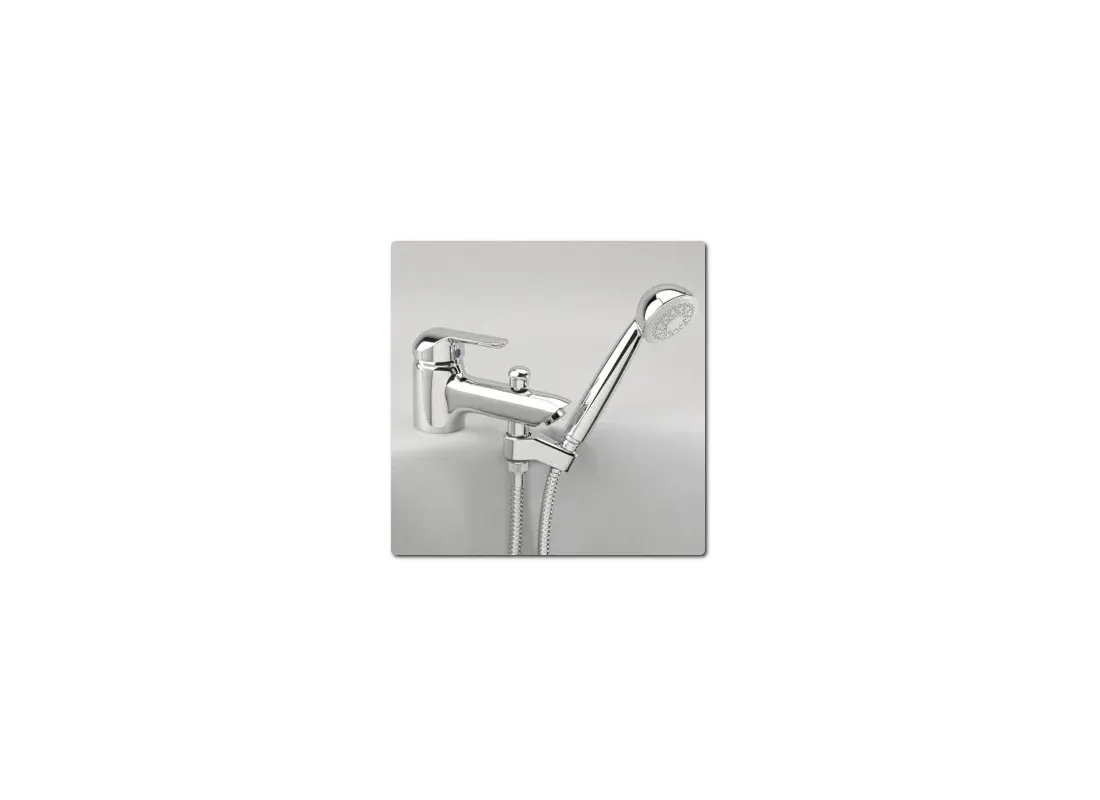 Single hole bath shower faucet